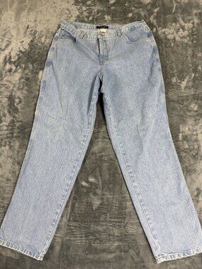 LA Blues Women's Size 18 Blue Straight Leg Jeans Pre-Owned Good